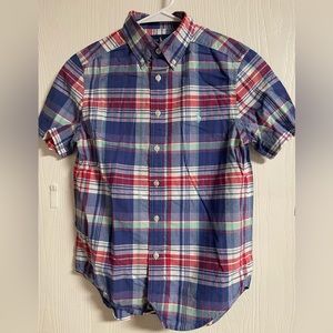 Ralph Lauren Polo Boys Button Down Short Sleeve Dress Shirt